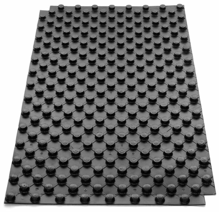 Profile plate for a heat-insulated floor